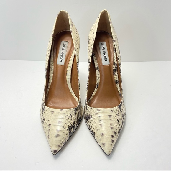 STEVE MADDEN Proto Snakeskin Pumps Women’s Size 9 - Picture 3 of 11